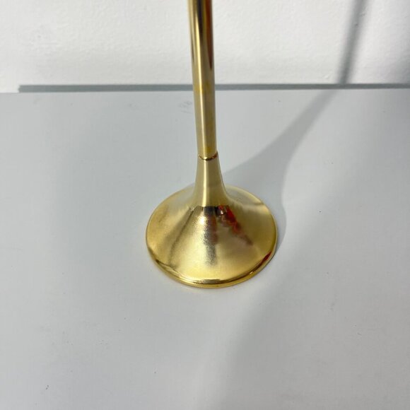 Vintage‎ Lefton Exclusive Funnel  Brass Candlestick Holder - Picture 3 of 6
